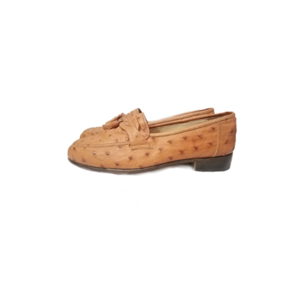 Bespoke Vintage Maylin Ostrich Skin Loafers